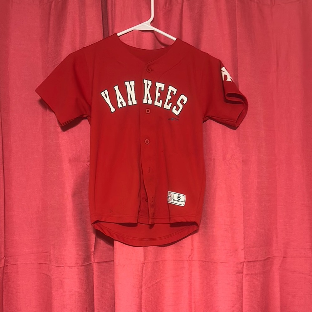 Haddad Red Yankees Jersey Short Sleeve
